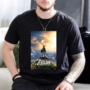 The Legend Of Zelda Breath Of The Wild Hyrule Video Gaming Poster 12x18 T-shirt